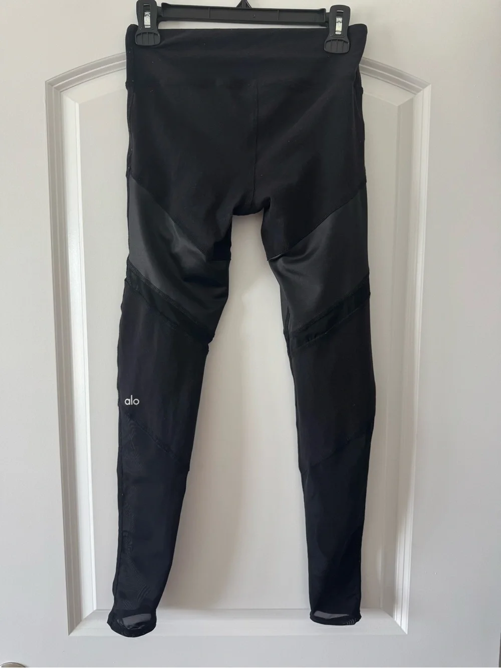 ALO YOGA Black Sheila Mesh Leggings Size XS